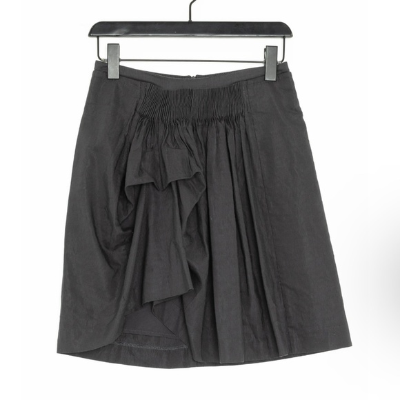 Anthropologie x Noa Noa Mini Skirt A-Line asymmetrical Academia Black S - Picture 1 of 11